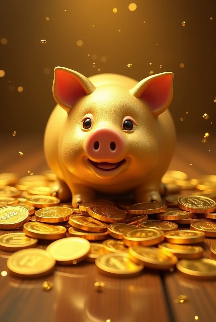 Pile of gold, Gold coins, ((pig)), Gold coins이 하늘에서 쏟아진다. Dazzling golden, golden light, The Golden Box, Gold Coin, 