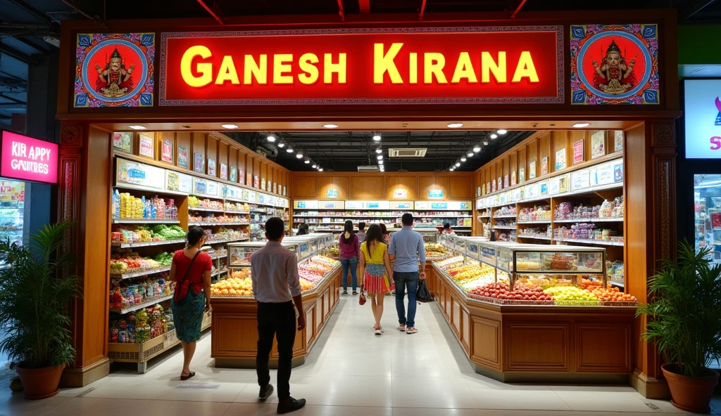 Big SUPERMARKET NAMED AS GANESH KIRANA