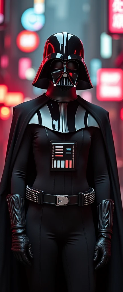 Darth Vader Women's Cosplay Black leather gloves