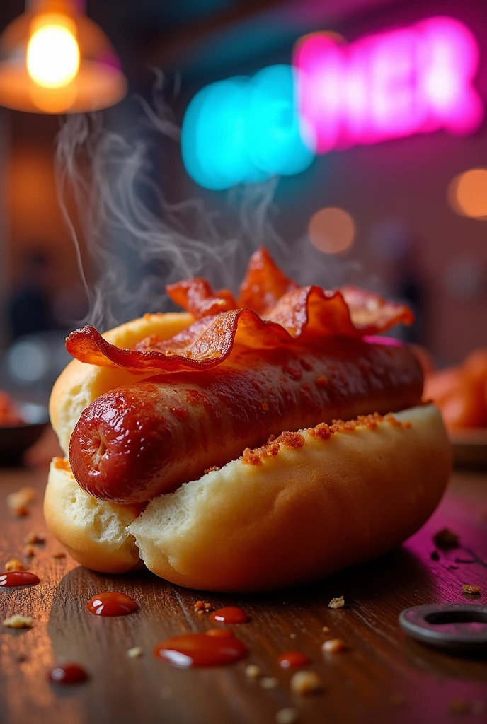 hot dog with bacon
Room 509
Block 4