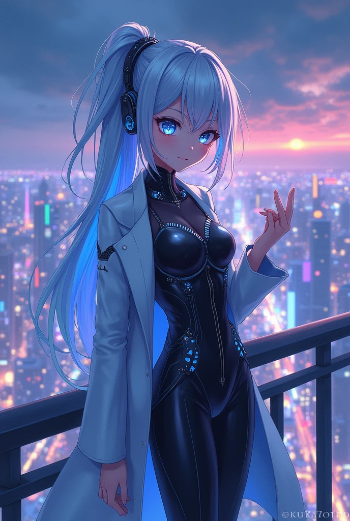 Create an intelligent anime character without a gender.