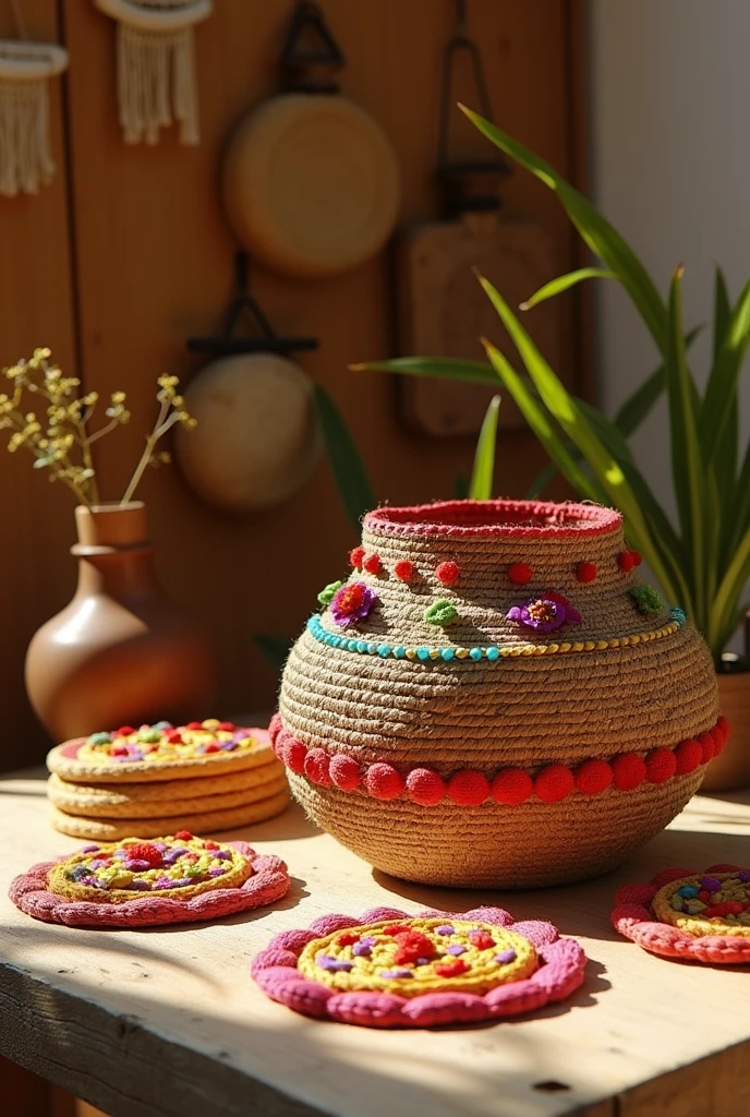 Jute made craft.must be eye catching for Facebook cover photo