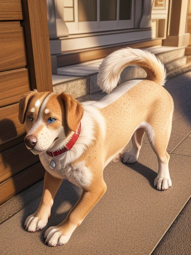 ((Naked Woman outside on the side walking on handsand knees)), ((walking on all four paws)), ((long fluffy dog tail)), ((wider hips)), ((woman reposition herself into dog stand)), ((hands turns into paws)), ((feet turns into paws)), ((woman with freckles)), (topless), brown freckles, freckled pale skin, (cute freckles), (small freckles), freckled, freckles!!!, (freckles), elegant freckles, (brown freckles), (with freckles), freckles on chicks, (dark noticeable freckles), (freckled face), (very brown freckles), rosy cheeks with freckles, (a lot of freckles), Lentigines, (breasts showing), 30 year old woman, ((freckled nose)), ((freckled chest)), hard showing, ((dog ears)) , (dog fur growing) , ((long dog nose)), blue eyes, ((bigger )), ((body reshapes into dog body)), ((anthro dog)), ((full dog transformation)), ((thick body)), ((short dog legs)), ((began like a dog)), (( fluffy)), fluffy woman, ((body fur)), ((animal nose)), muzzle, two-tone fur, gaze at the viewer, half-closed eyes, 1girl, solo, full body, (masterpiece:1.21), (best quality:1.2), (illustration:1.2), (cinematic lighting:1.3), ((detailed fur)), balanced coloring, global illumination, ray tracing, good lighting, a husky dog, featured on reddit, furry art, very sexy outfit, morphing dog head, full body close-up shot, grinning lasciviously