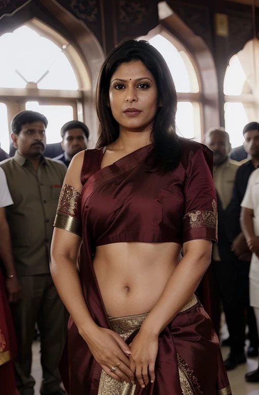 photo of piuymilf, a woman, 40 years old, wearing innerwears, standing, realistic, surrounded by group of horny Indian old men, (masterpiece:1.1), (best quality:1.1), beautiful, (intricate details), unity 8k wallpaper, ultra detailed, beautiful, aesthetic, perfect lighting 