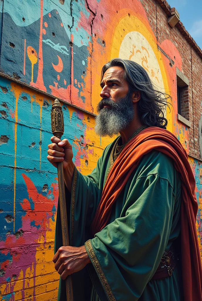 Bible Exodus story verses in street font and colors