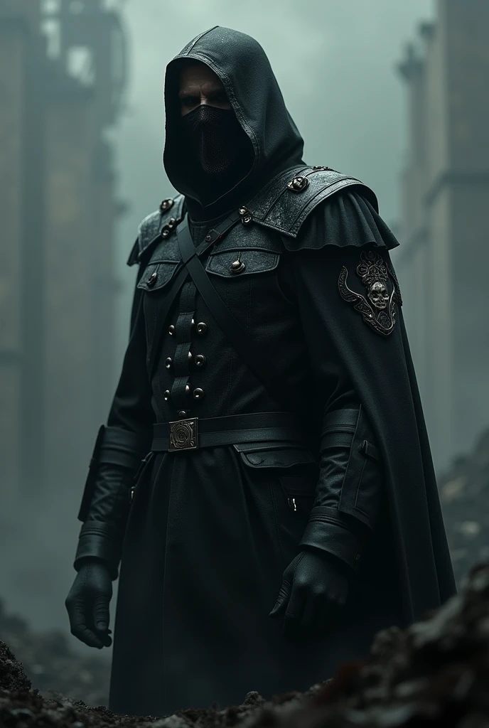 If the Black League were a person, They would be a shadowy and terrifying figure, an embodiment of militaristic fanaticism and absolute sacrifice. This entity would have several characteristics that would make them easily recognizable:
### 1. **Physical appearance:**
- The person who represented the Black League would be imposing, with a presence that would inspire both fear and respect. They could have a hardened face, full of scars, with cold and empty eyes that reflect a life of constant struggle and pain. They would wear a black military uniform, flawless, with insignia that symbolize death and eternal war.
### 2. **Personality:**
- This person would be inflexible, austere and completely devoted to their cause. They would show no emotions beyond controlled anger or unwavering determination. They would be someone who sees the world in absolute terms: friends and enemies, life and death, with few gray areas. Compassion, doubt and weakness would have no place in their mind. Their life would be dedicated to the service of an impossible ideal, a goal that they believe is necessary but also know is unattainable.
### 3. **Morality:**
- Morally, this person would be completely aligned with an ideology of total sacrifice. They would believe that war is the only solution and that personal suffering is a small price to pay for the preservation of their nation or ideology. This figure would see individuals, including himself, as tools or resources to achieve a greater end, and they would be willing to sacrifice everything in the name of that cause.
### 4. **Behavior:**
- Their behavior would be disciplined and methodical, with a routine that revolves around constant preparation for war. Their life would be a series of military rituals and sacrifice, from exhaustive training to the planning of battles that, even in desperation, must be fought. Any sign of weakness would be harshly suppressed, both in itself and in others.