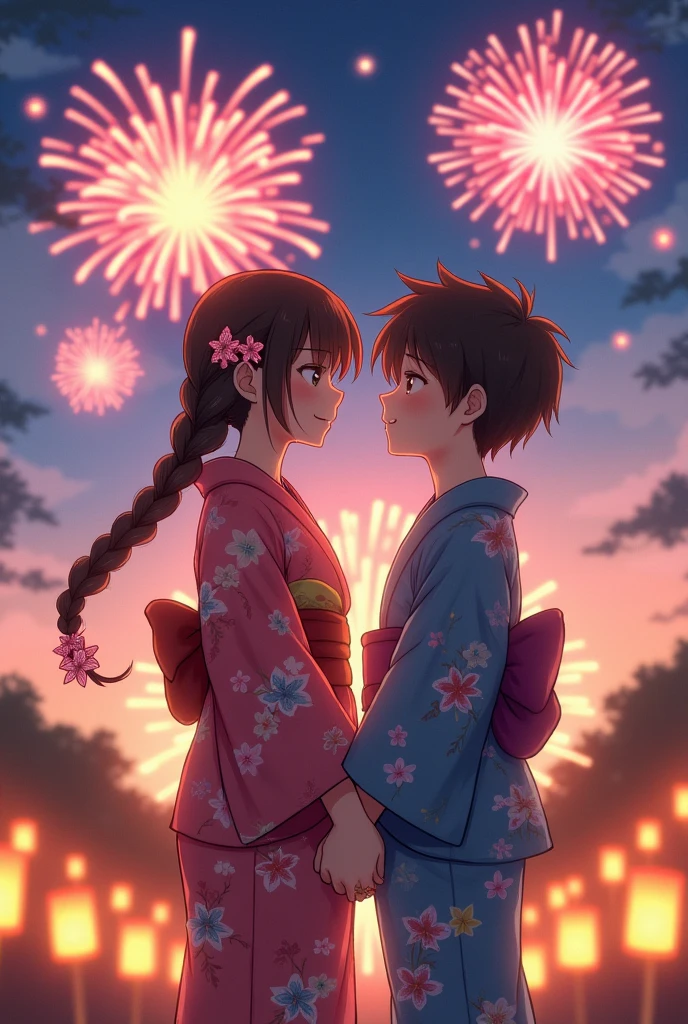 summer、beautiful、firework、big、、可likeい、yukata、Braided Hair、With a man、love、like、初love、heart、Sparkling、lame、moment、Fantasy、Just the two of us、secret