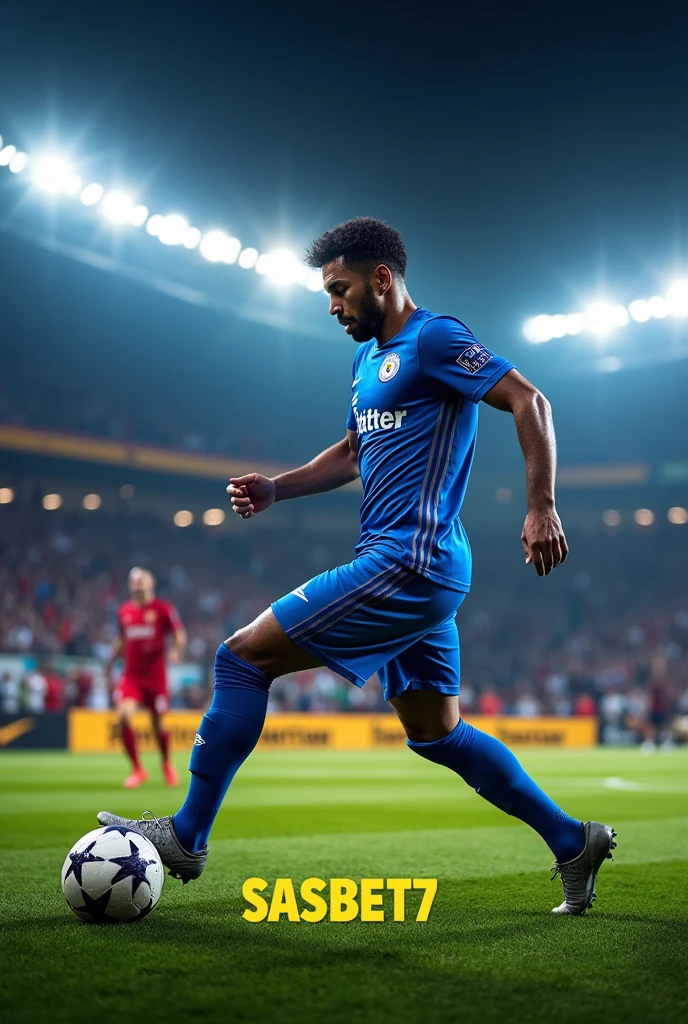Image de joueur Football avec écriture de code promo SASSBET77