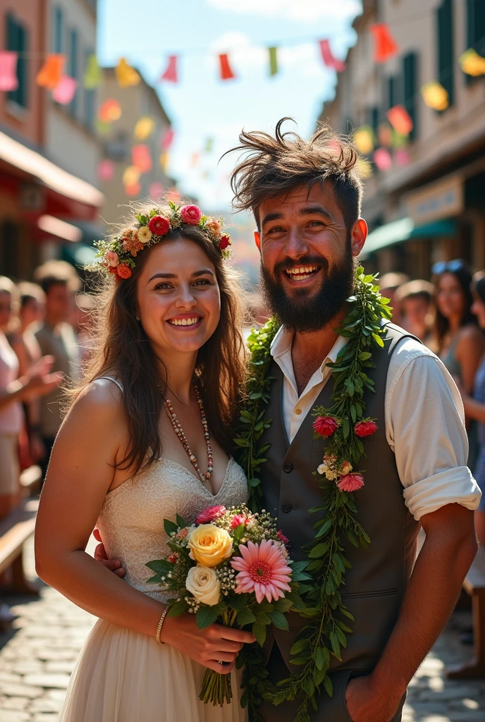 Very ugly woman marrying a very ugly man too