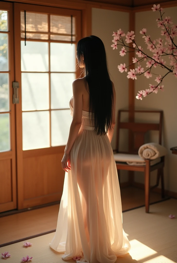 A naked Japanese woman