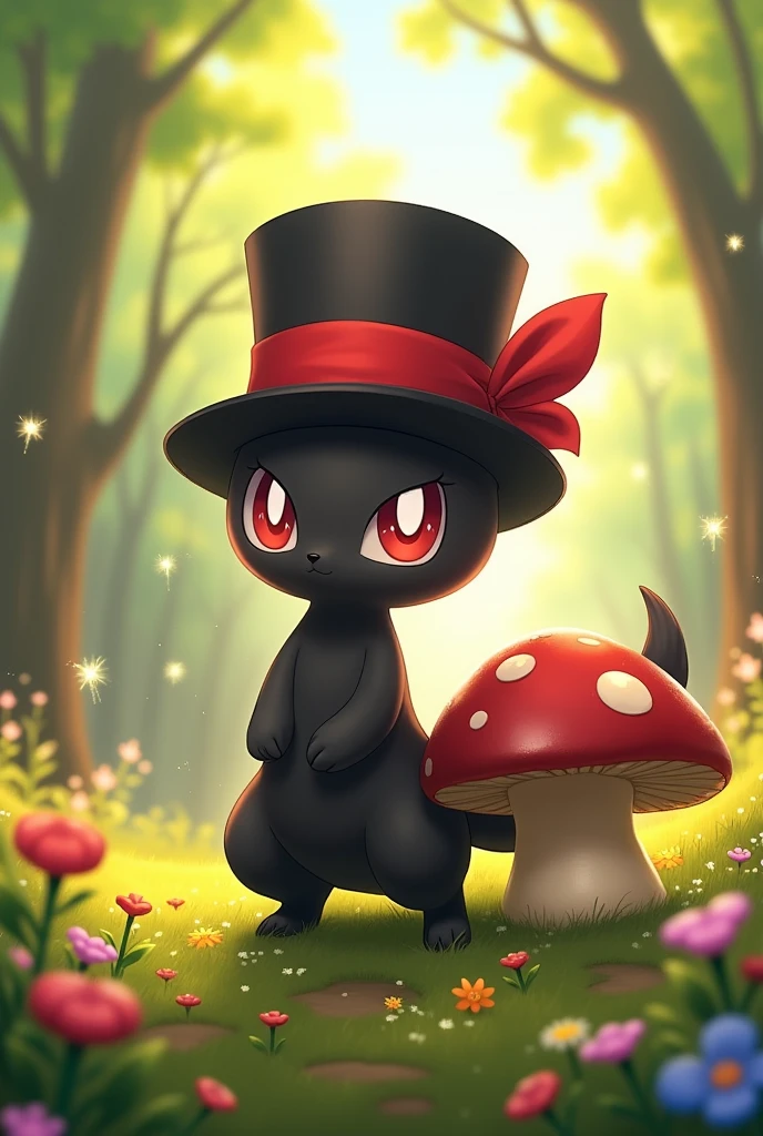 A Zorua wearing a top hat
