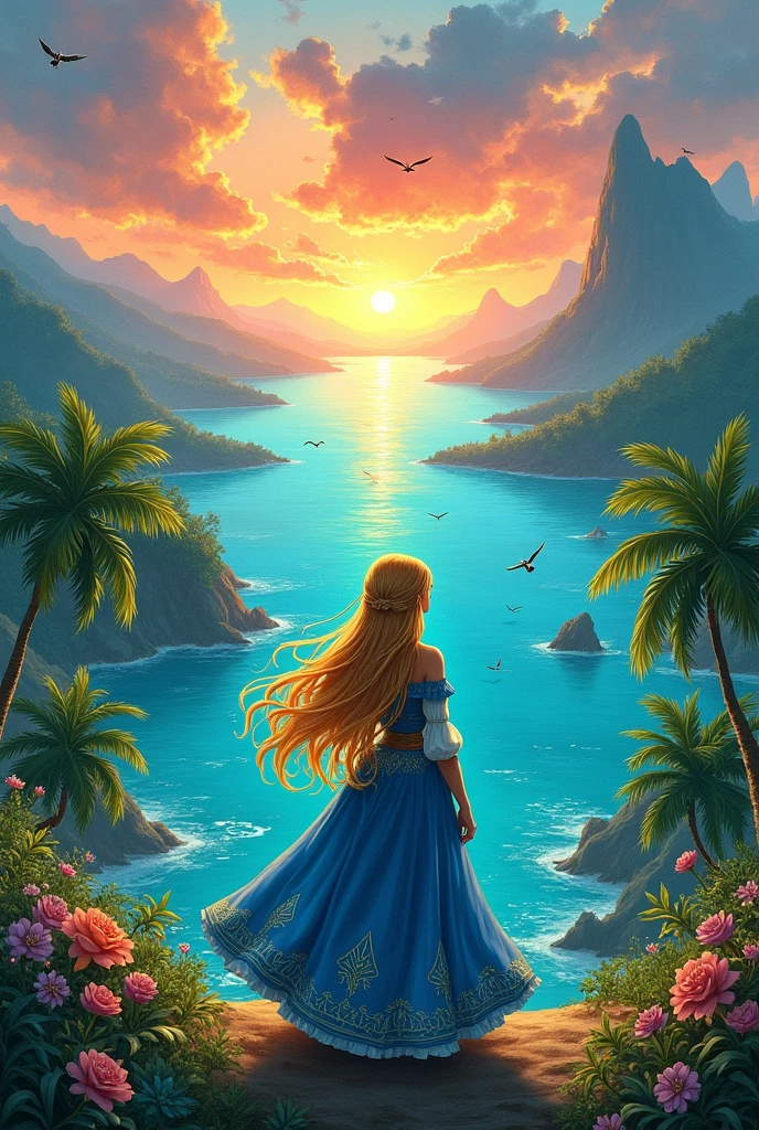 Zelda's island landscape
