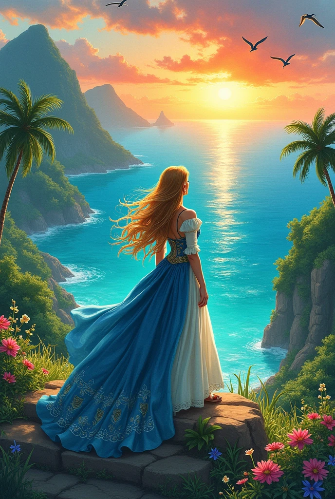 Zelda's island landscape