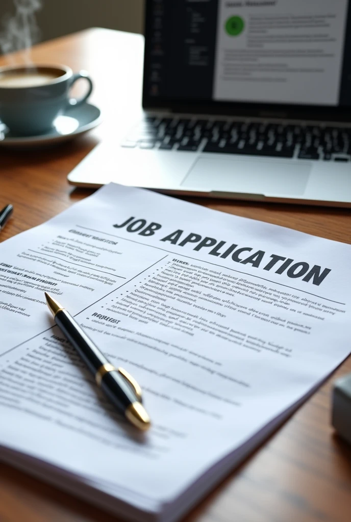 Create a picture of a job application