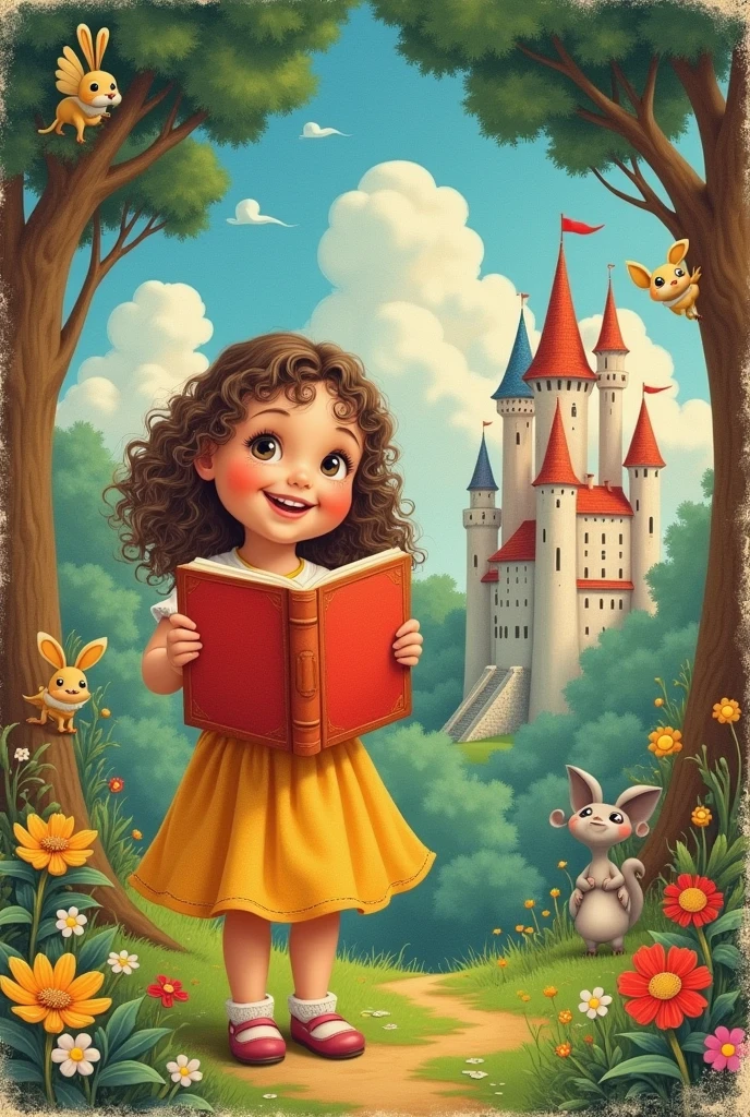 La couverture d'un vieux livre pour les enfants