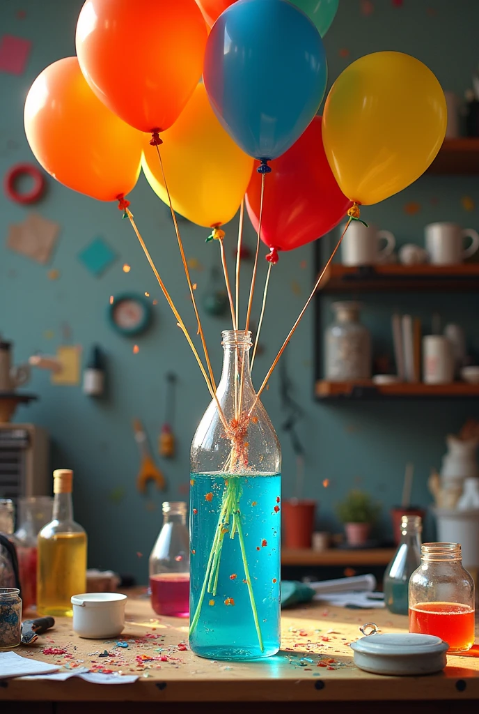 Crazy balloon experiment but connected to a plastic bottle