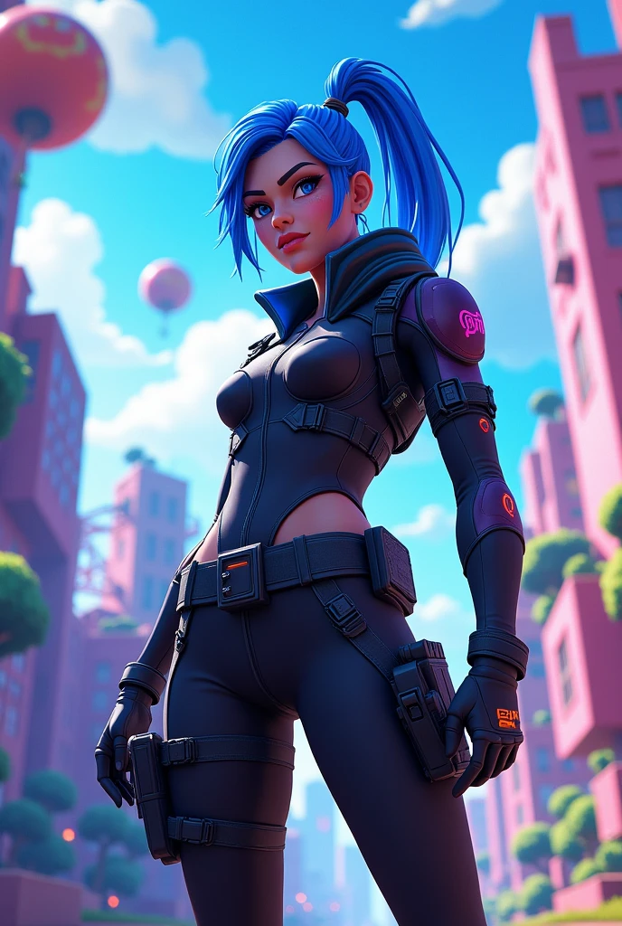 Create a profile picture with the name shrx79, featuring a blend of Valorant and Fortnite in the background.