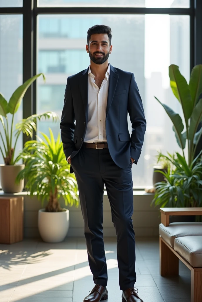 Saad is a 29-year-old man known for his strong sense of responsibility and dedication. He has a commanding presence and is often seen as a pillar of support for his family and friends. Saad has a refined taste, reflected in his professional life as an architect and his personal style. His demeanor is a mix of professionalism and approachability, which makes him well-respected among his peers and loved by those close to him. Despite his serious responsibilities, he has a warm, caring side, especially evident in his interactions with his younger siblings and friends. Saad is also known for his occasional bouts of frustration, but he balances this with a deep sense of loyalty and care for his family.