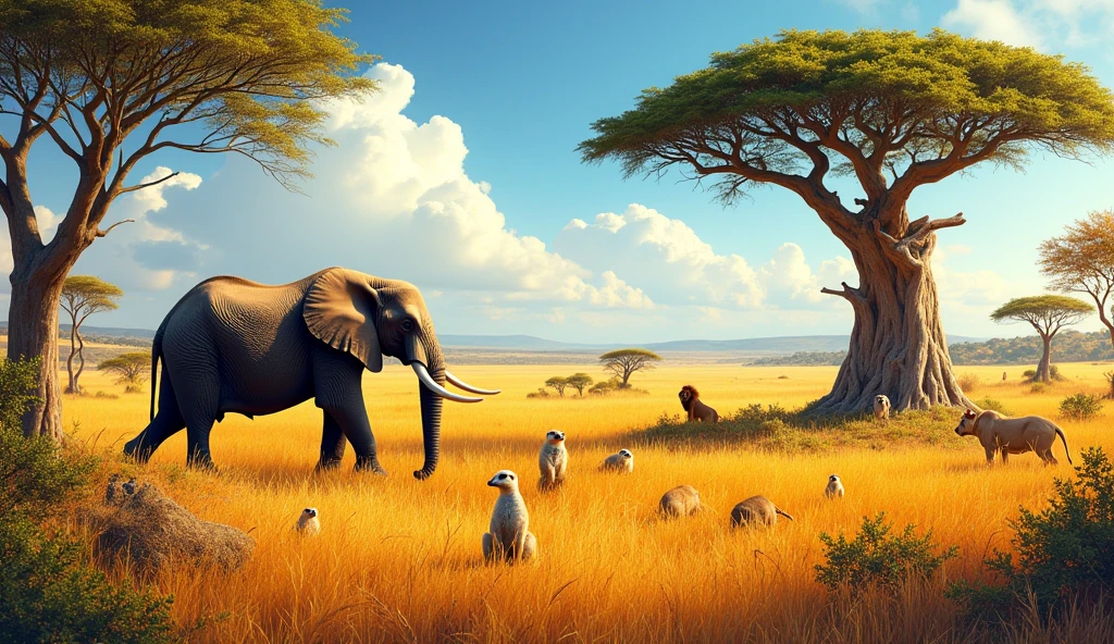 Animals, animals, big and small,
In the wild, we love them all!
