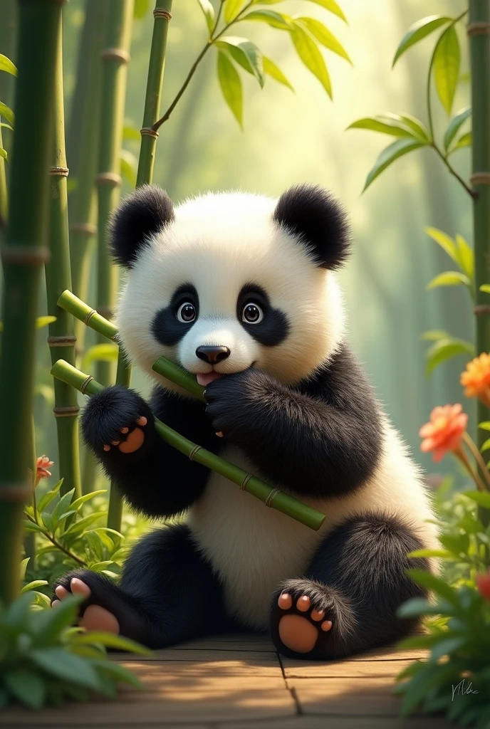 A female panda 