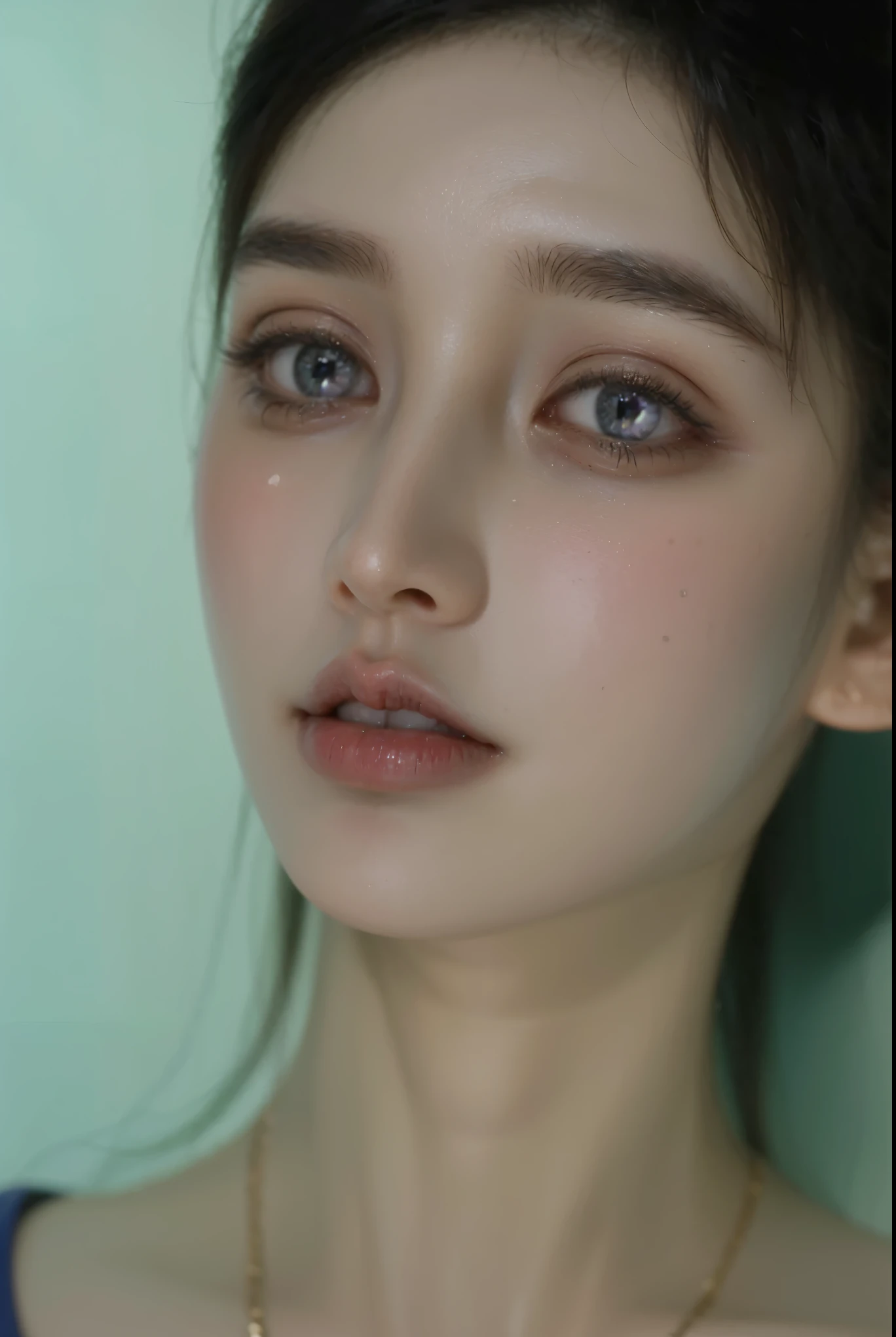 Game Art，CG Animation，Best image quality，Maximum resolution，8K picture quality，(A bust photo)，(portrait)，(Head close-up)，(Rule of Thirds)，Unreal Engine 5 rendering works，20 year old girl，((Queen))，The eyes are very detailed，(Large Breasts)，Elegance and nobility，Ray Tracing，Game CG，((3D Unreal Engine))，OC rendering reflection mode，4K，Ultra-clear，Translucent lace，Fair and plump figure，Pretty Face，Glossy Gel Coat，身着华贵礼服的Queen，Gorgeous clothing，Luxurious and exquisite jewelry，Colorful makeup，Full figure，Dark red lipstick，精致Gorgeous clothing，Supermodel，Gold Jewelry，Luxurious clothing，Gold and diamond jewelry，Rich facial details，Delicate and delicate skin texture，Gorgeous eyeshadow makeup，Three-dimensional facial features，