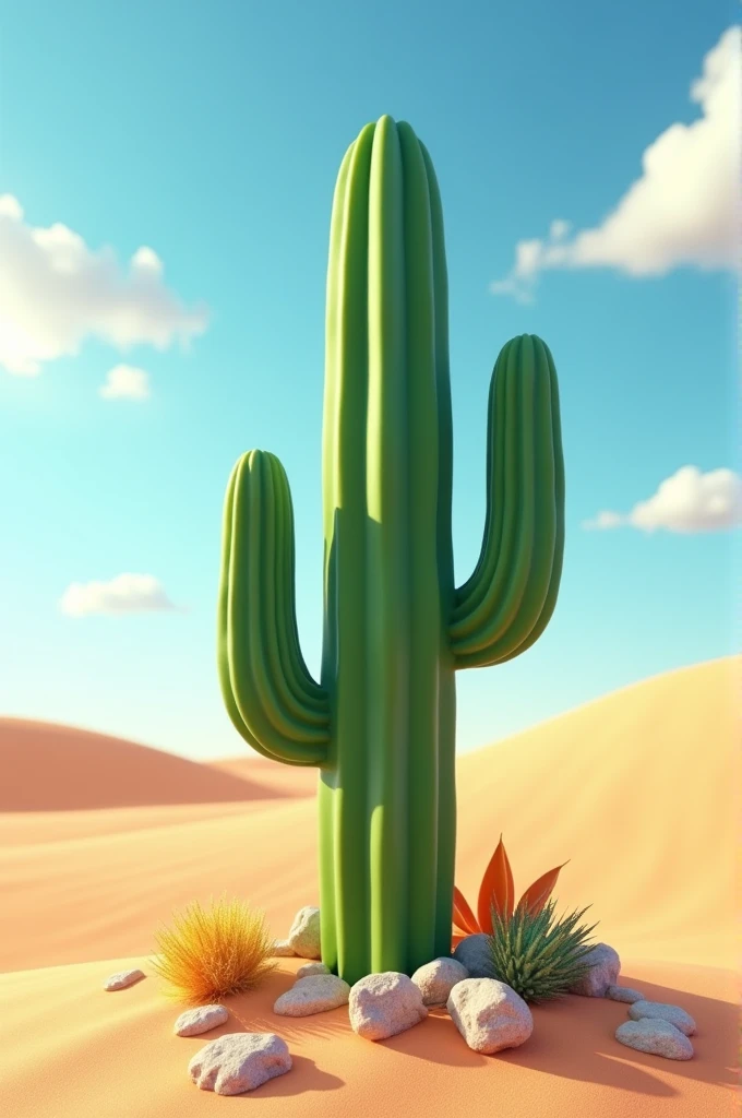 cactus stalk 3d