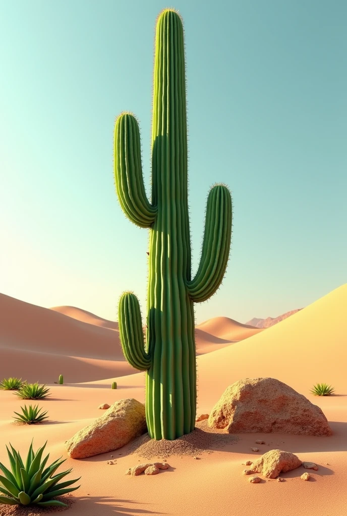 cactus stalk 3d 