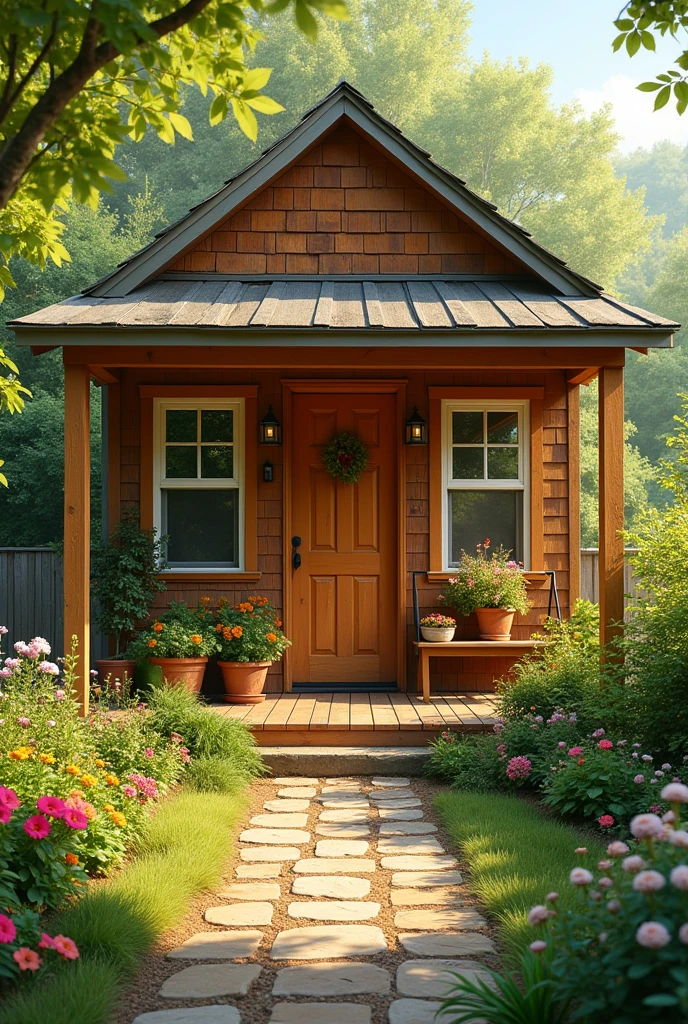 A small bungalow Realistic paint 