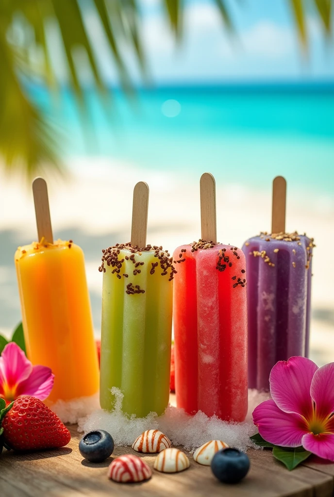 Create an image about popsicles