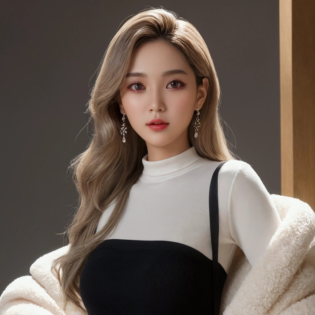 ((Best quality, 8k, Masterpiece :1.3)), 1 girl, Pretty woman with emphasizing slender abs :1.3,Ultra-detailed face, Detailed eyes, Double eyelid, real face