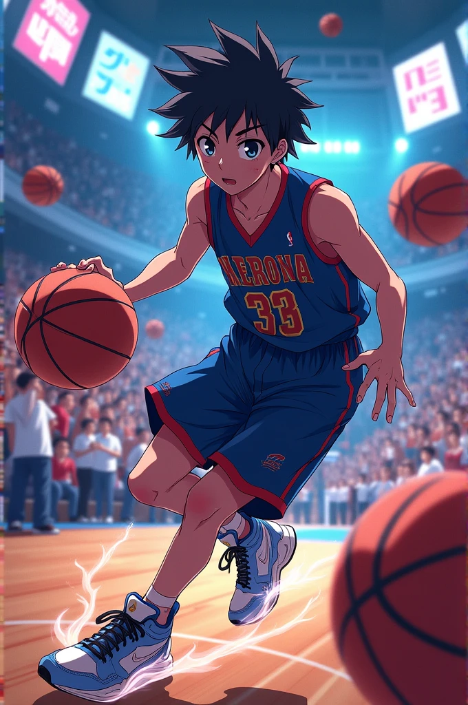 A character based on the anime manga universe ;Kuroko's Basketball : inspiré par tout les joueurs de la génération miracle ,pour créer le joueur miracle