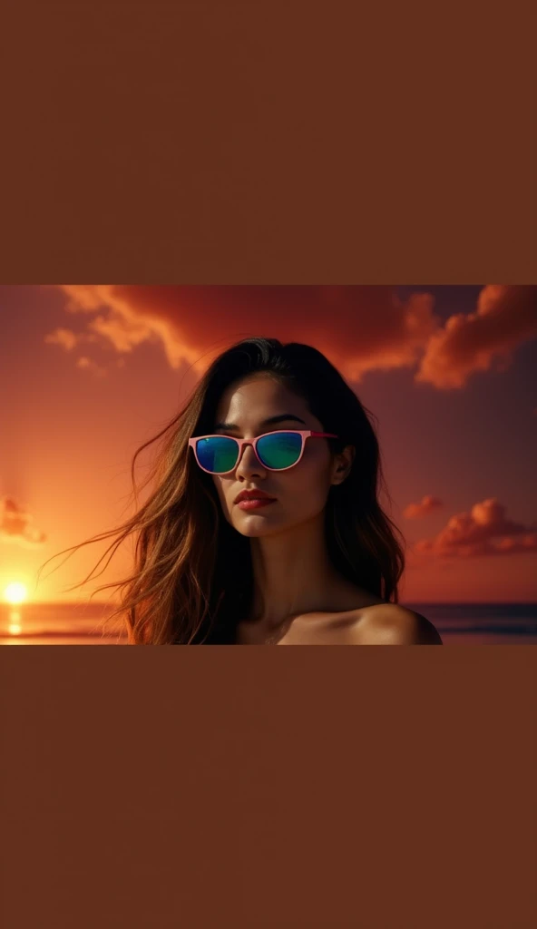 Use the face and create a image of the model in bikini on beach in goa. Show me the full image from top to bottom not only face