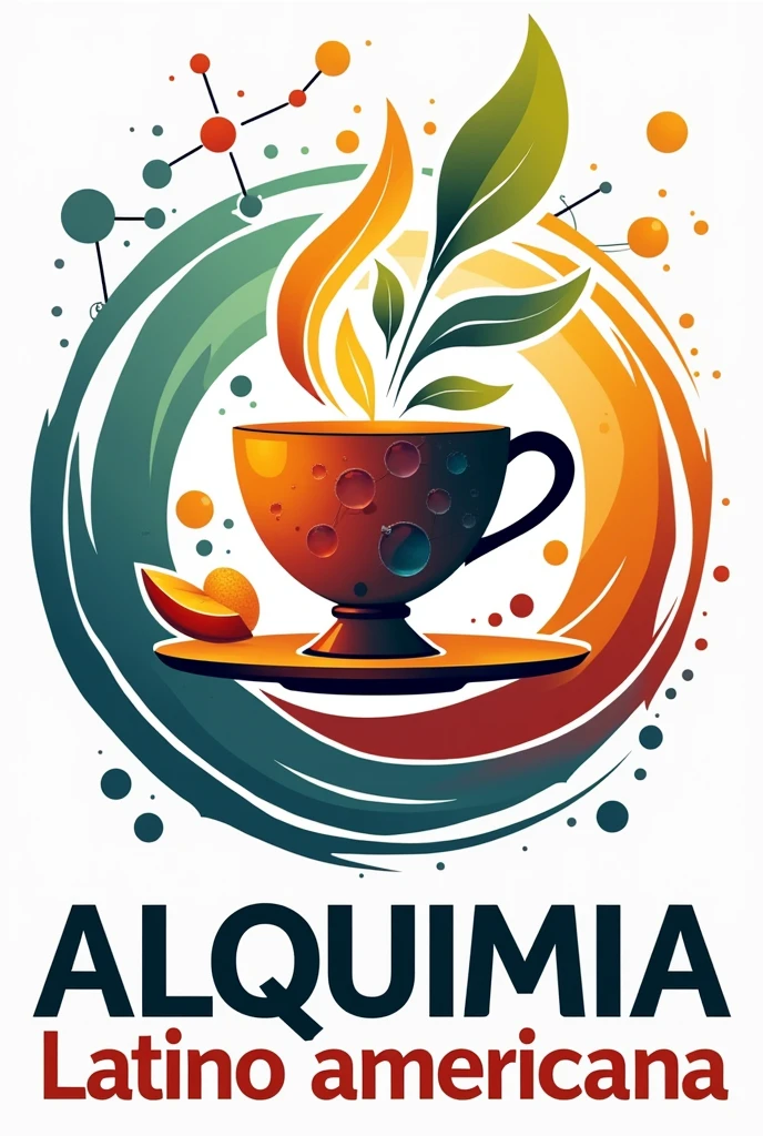 We are a scientific outreach page called Alquimia Latinoamericana. We are Chemistry and Pharmacy students. You can place the cup . make a logo