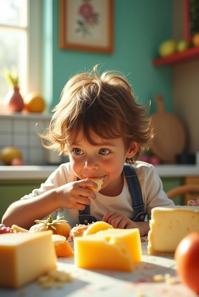 Oliver eats cheese, he eats soap
