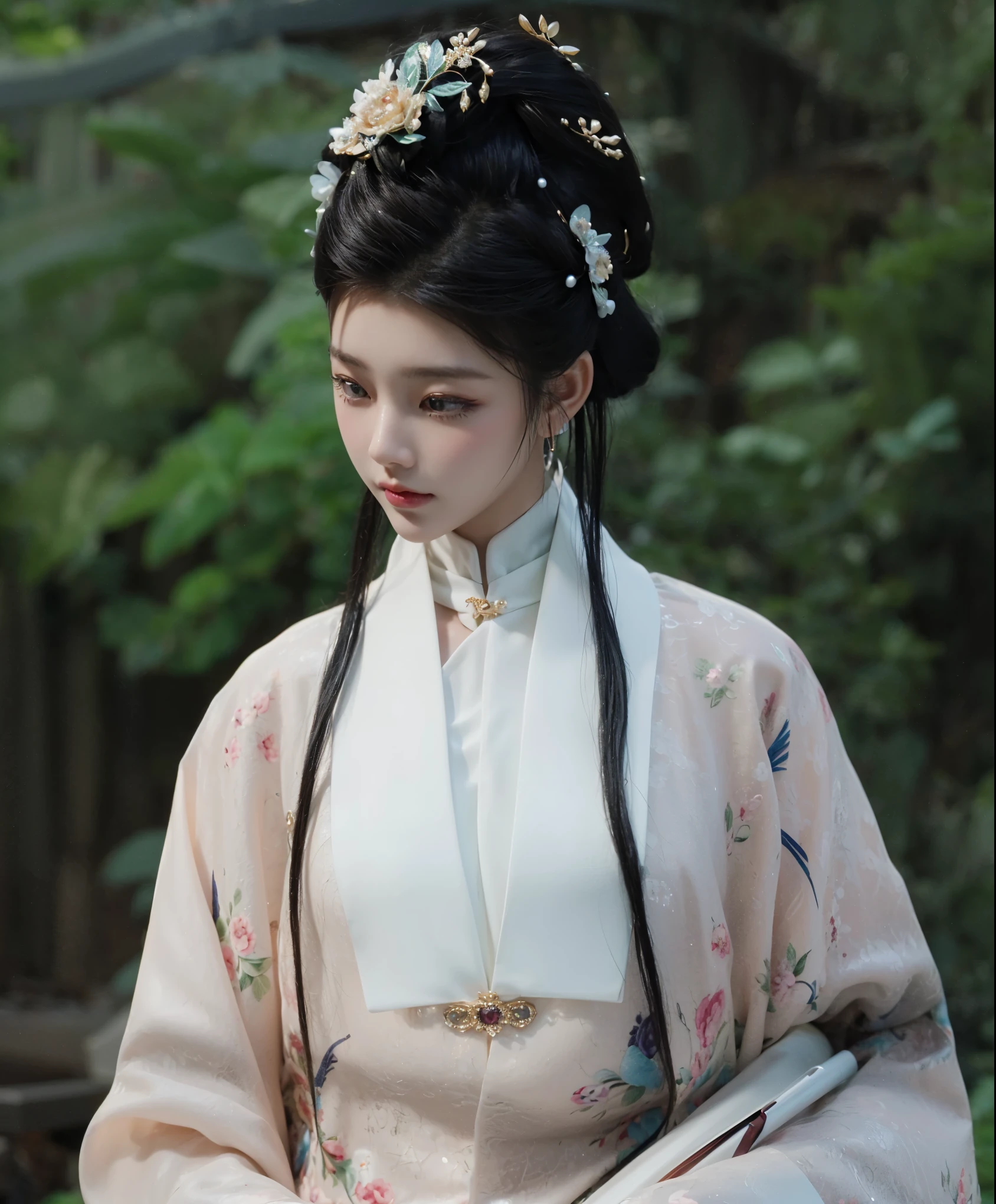Game Art,CG Animation,Best image quality,Maximum resolution,8K picture quality,(A bust photo),(portrait),(Head close-up),(Rule of Thirds),Unreal Engine 5 rendering works,20 year old girl,((Queen)),The eyes are very detailed,(Large Breasts),Elegance and nobility,Ray Tracing,Game CG,((3D Unreal Engine)),OC rendering reflection mode,4K,Ultra-clear,Translucent lace,Fair and plump figure,Pretty Face,Glossy Gel Coat,身着华贵礼服的Queen,Gorgeous clothing,Luxurious and exquisite jewelry,Colorful makeup,Full figure,Dark red lipstick,精致Gorgeous clothing,Supermodel,Gold Jewelry,Luxurious clothing,Gold and diamond jewelry,Rich facial details,Delicate and delicate skin texture,Gorgeous eyeshadow makeup,Three-dimensional facial features,Wearing Chinese Hanfu