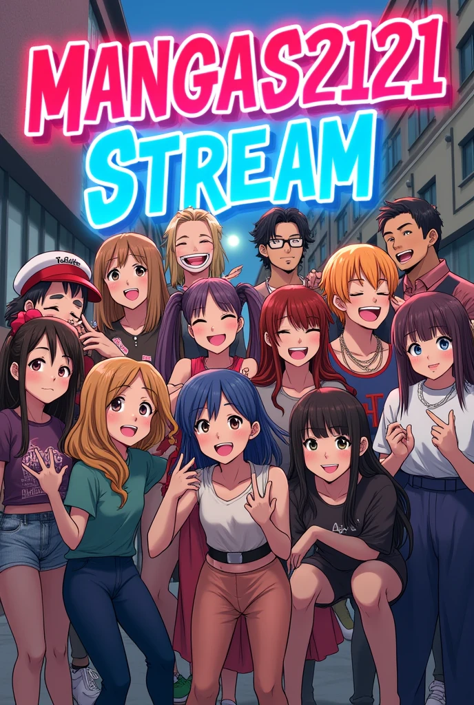 group photo where it says Mangas2121 Stream&#39;s only the name