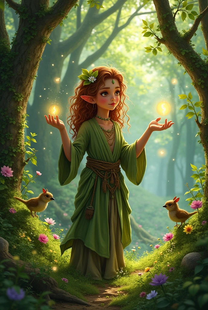 A D&d character, halfilin and druid