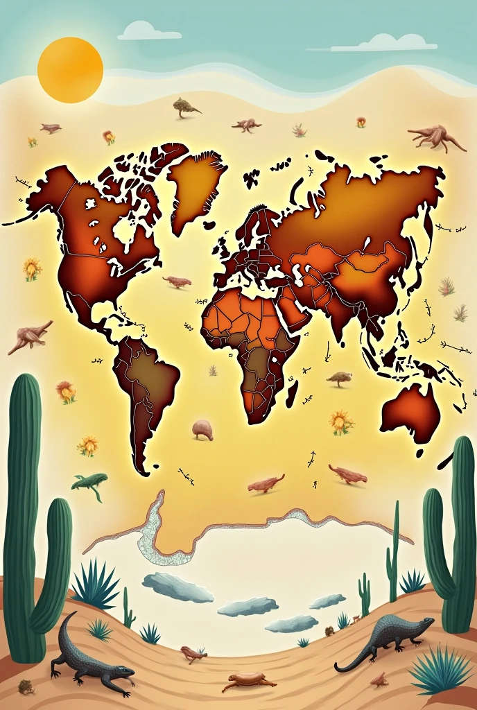 Map of dry climates