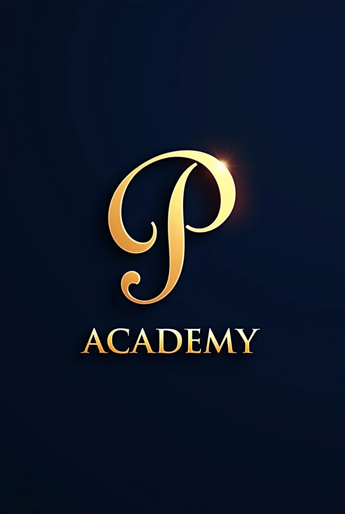 I would like a gold logo, with the letters P S embedded elegantly written below academy