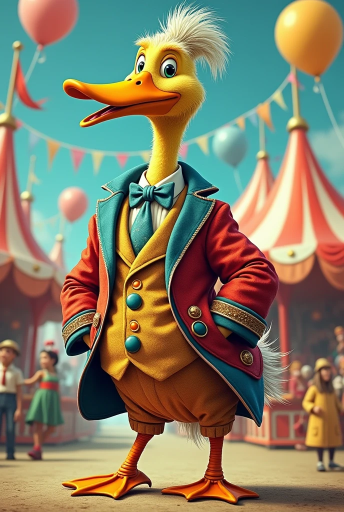 Duck in a racist suit 