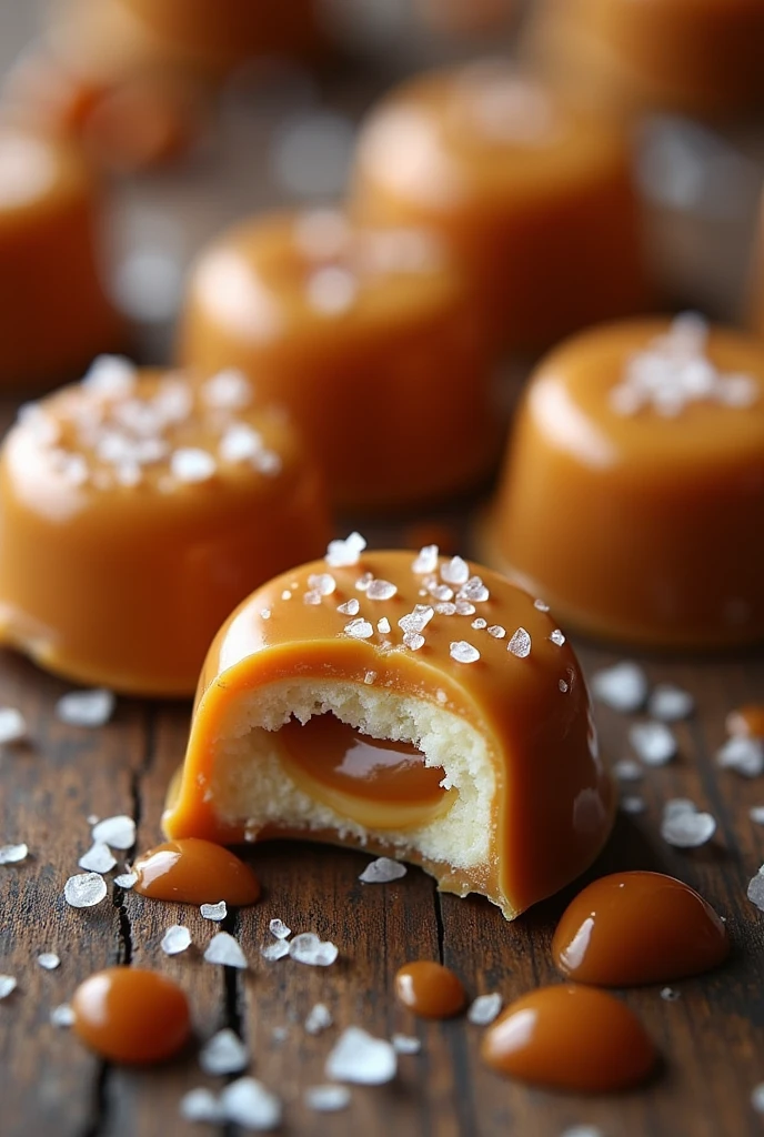 Milk Caramel and Sea Salt Filled Candies*