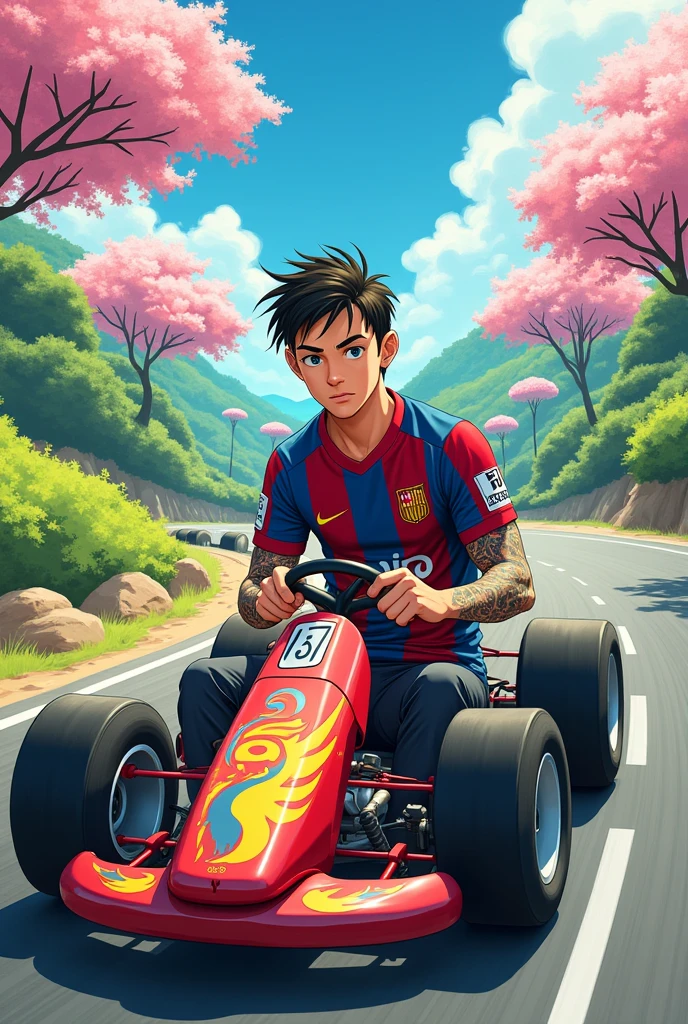 I want you to imagine Paulo Dybala on top of an anime-style go-kart.