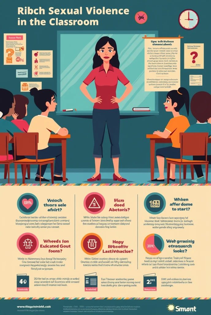 Can you create an infographic about sexual violence in the classroom?