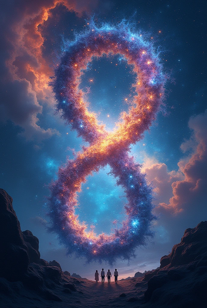 Can You Design A Song Cover for a song called “Una Vida Entera” By Edgar Seba X Alta Ralea X Los Duro$ , I want it to look like in space with a infinity sign
