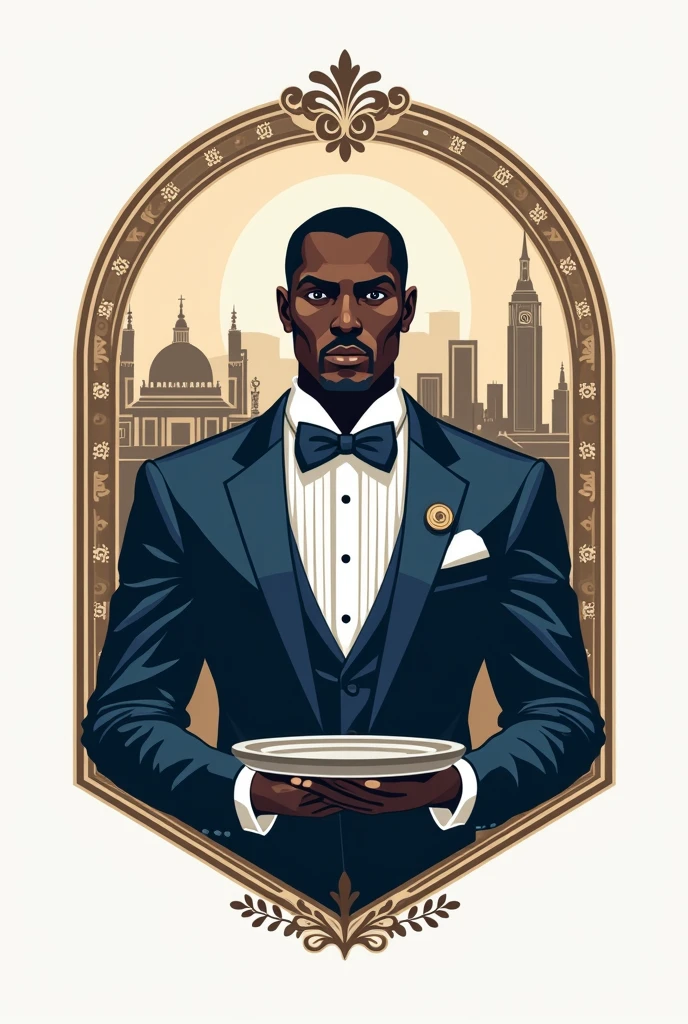 Create an image of a logo for a Mayor Domo pass