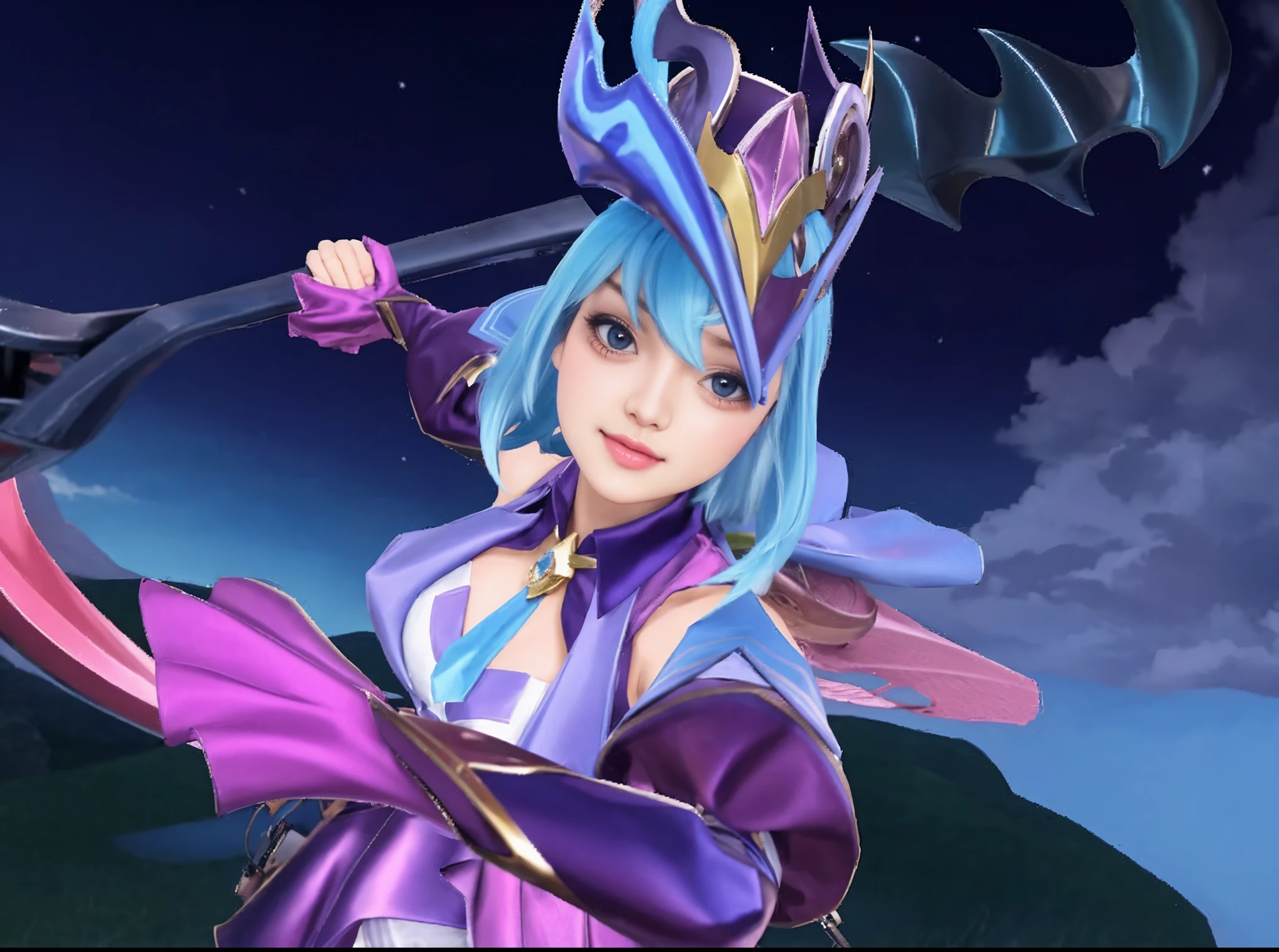 Best Quality, 1girl, kda, solo, long hair, short hair hair, dress,