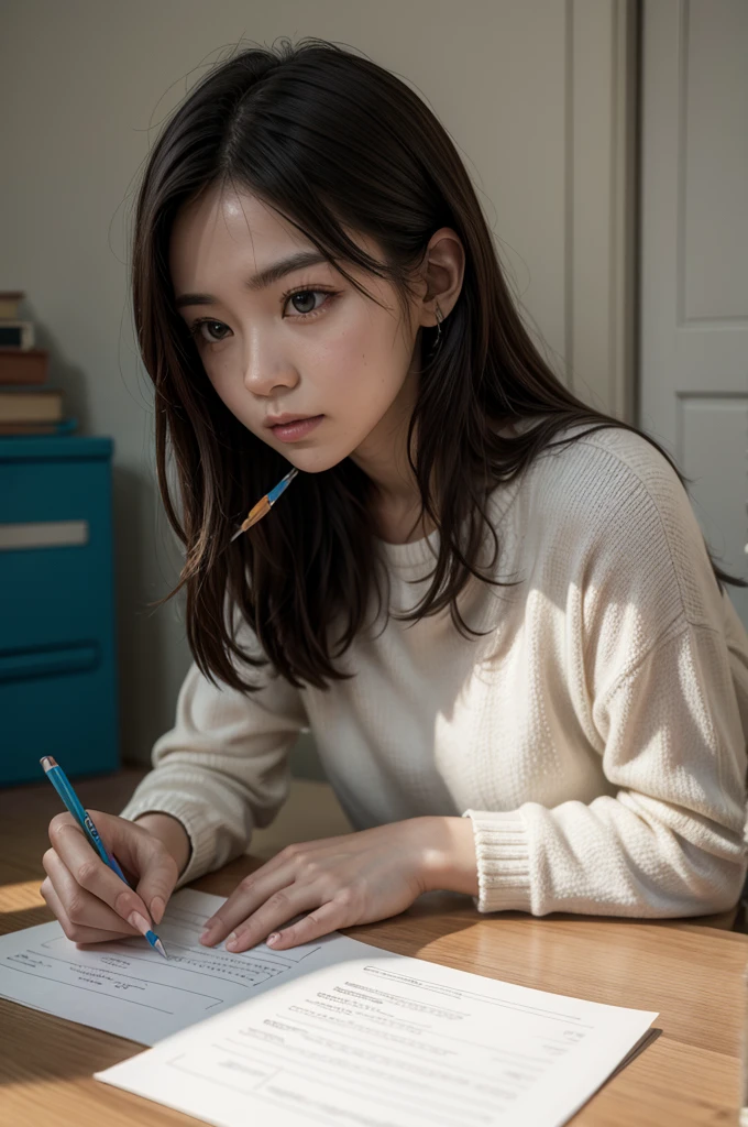 a latter writeen with a pencil