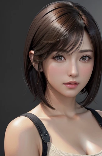 (Representative works:1.3)、(8k、Realistic、RAW Photos、Best image quality:1.4)、(30 year old mature woman)、Small face、Beautiful Face、(Realistic Face)、No makeup、Natural Makeup、light makeup、 (Dark brown、short hair:1.3)、Beautiful hairstyle、Realistic eyes、Beautiful attention to detail、 (Realisticな肌)、Beautiful Skin、 (sweater)、Small breasts、Bust B cup、 Confused、 charm、超High resolution、Ultra-realistic、 High resolution、Golden Ratio、ff tifa、Gray background、