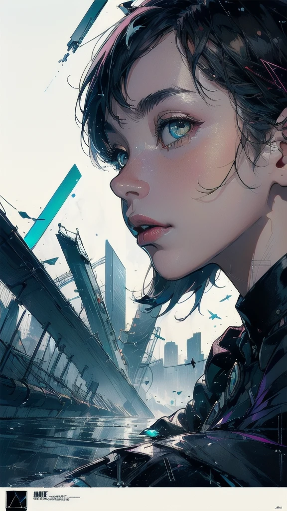 (((masterpiece, highest quality))),(((solo:1.2))),(((1girl:1.2))),32k wallpaper, very detailed, poster, vintage science fiction,(((((geometric cinematic movie poster))))), ((((bauhaus)))),(((abstract))),((((mid century modern)))),(((((portfolio))))),(((((Close-up))))),(((((bust up))))),((((more various angle)))),(((highlight))),((((heterochromia)))),(((complete. detailed face))),(((Extremely talented))),(((most complecated machine))),(((Overall colorfully))),((((((Absolutely gradation background)))))),(((heavy rain)))