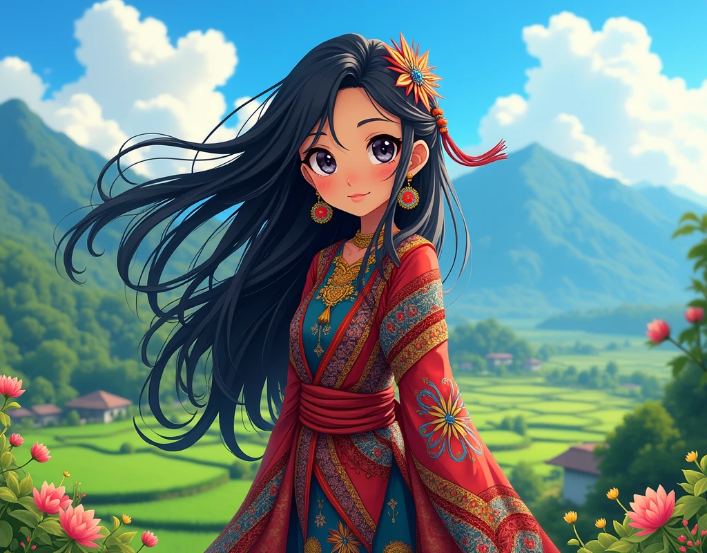 Batak Indonesian anime girl